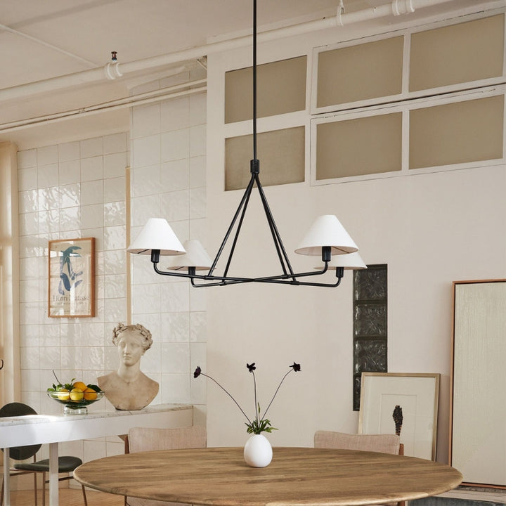 LUX Brass Minimalist Chandelier