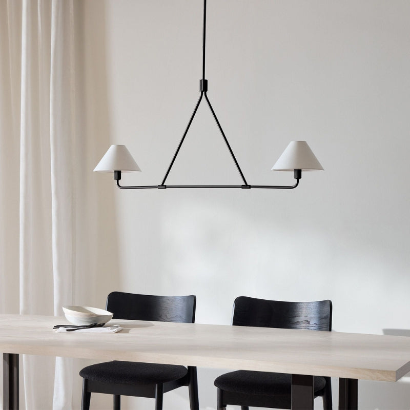 LUX Brass Minimalist Chandelier