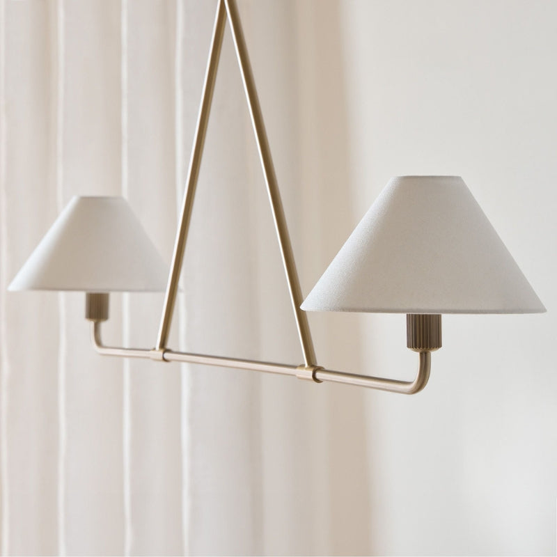 LUX Brass Minimalist Chandelier