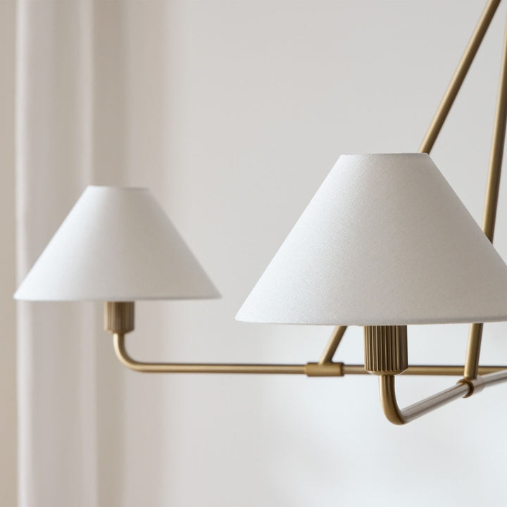 LUX Brass Minimalist Chandelier