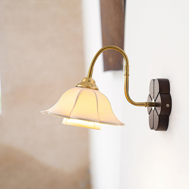 LUX Fabric Vintage Style Wall Lamp