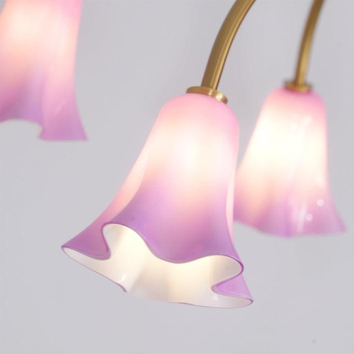 MACY Flora Elegant Metal Glass Ceiling Light Chandelier