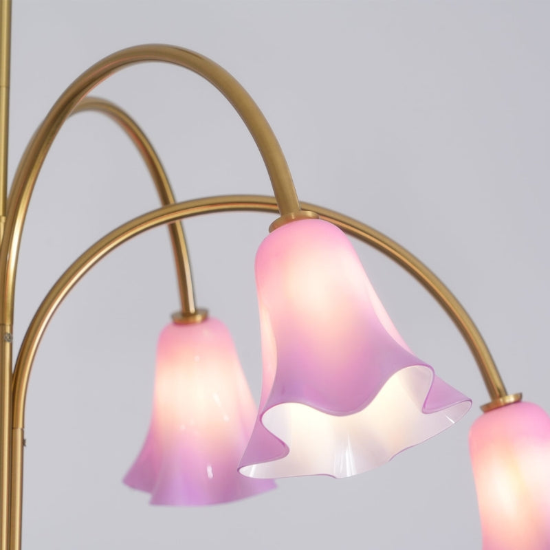 MACY Flora Elegant Metal Glass Ceiling Light Chandelier