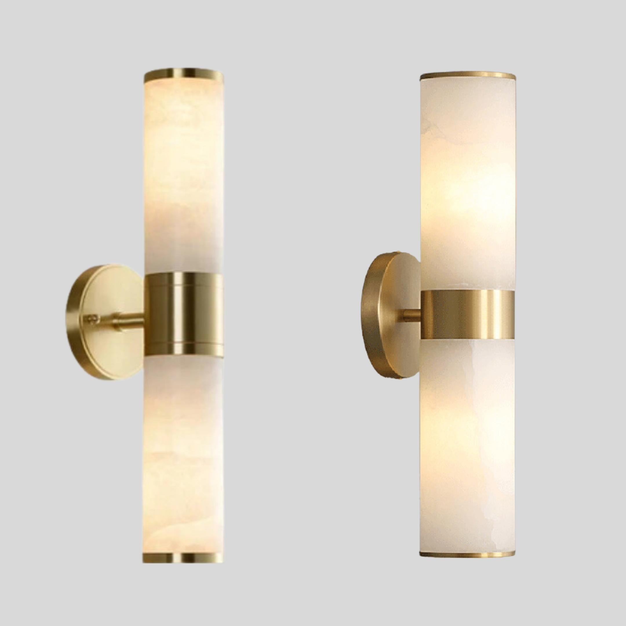 MADI Tube Marble Wall Light – ULURU Lighting