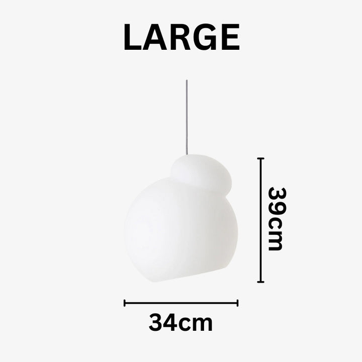 MAICE Glass White Pendant Lamp