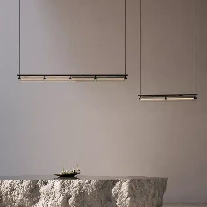 MAMBA Black Linear Chandelier