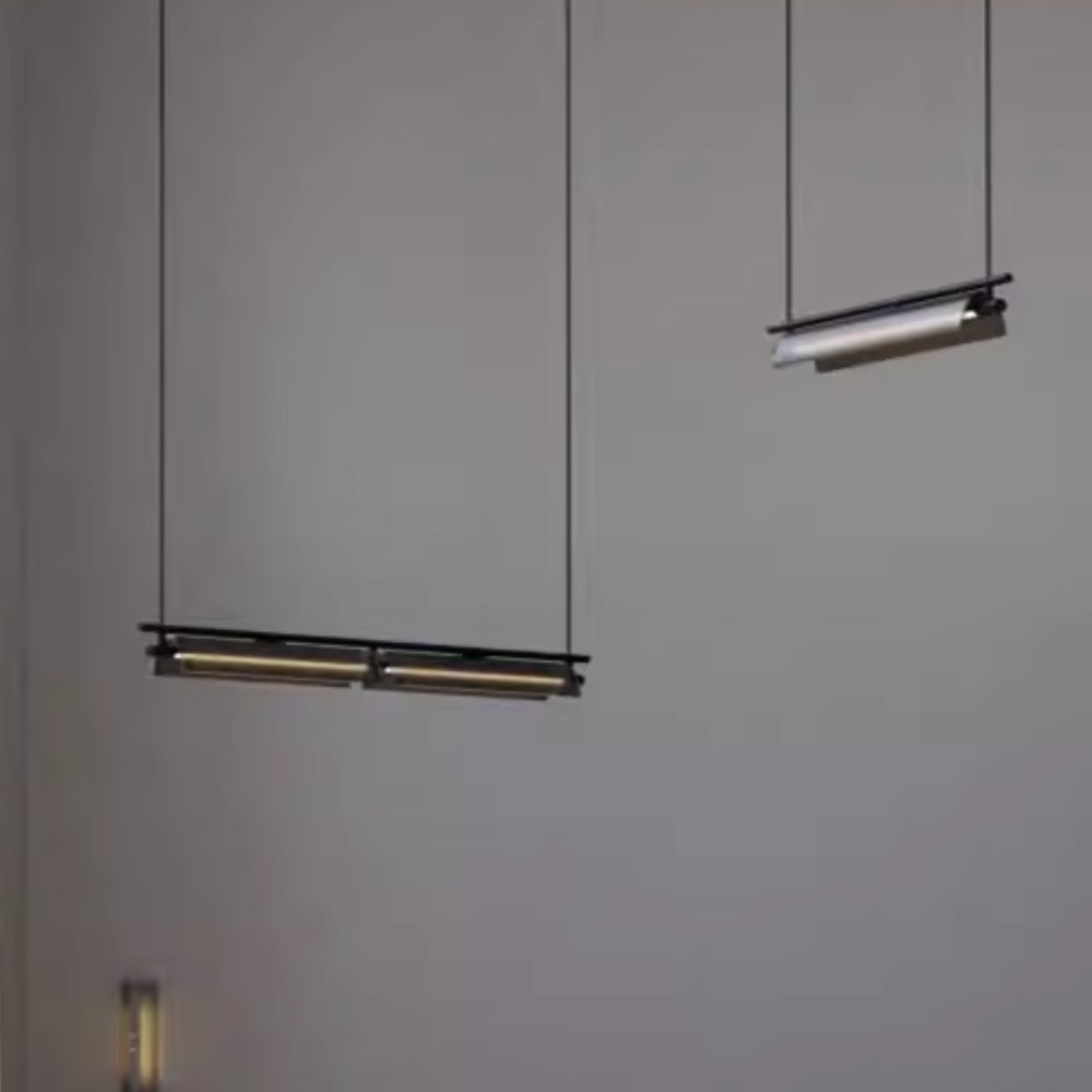 MAMBA Black Linear Chandelier