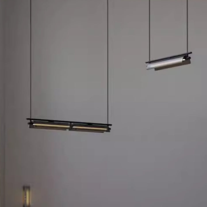 MAMBA Black Linear Chandelier