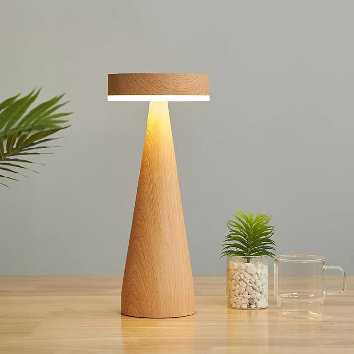 MIRABEL Wooden Minimalist Table Lamp