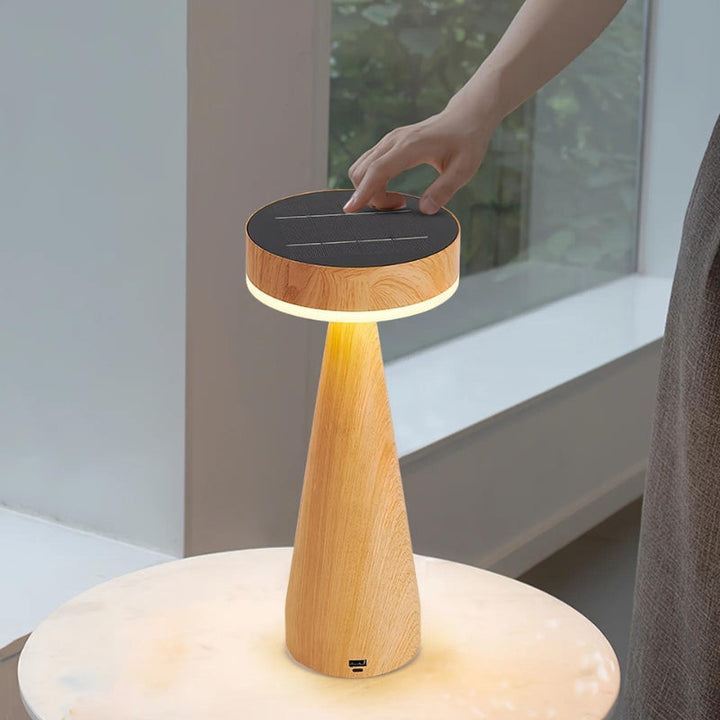 MIRABEL Wooden Minimalist Table Lamp