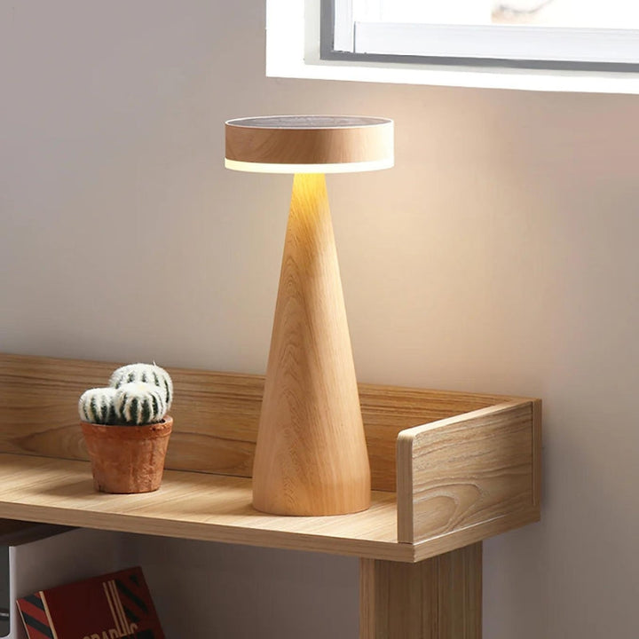 MIRABEL Wooden Minimalist Table Lamp