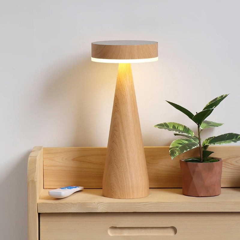 MIRABEL Wooden Minimalist Table Lamp