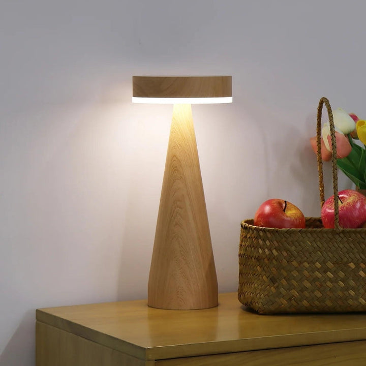 MIRABEL Wooden Minimalist Table Lamp