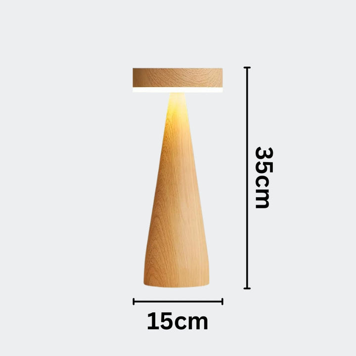 MIRABEL Wooden Minimalist Table Lamp