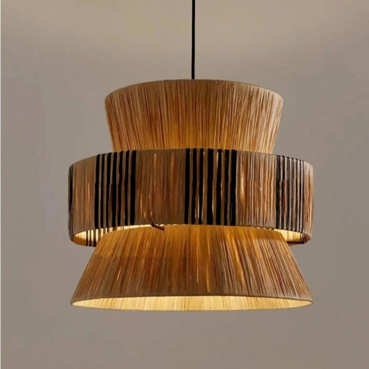 MIZU Natural Grass Vintage Kitchen Pendant Lamp