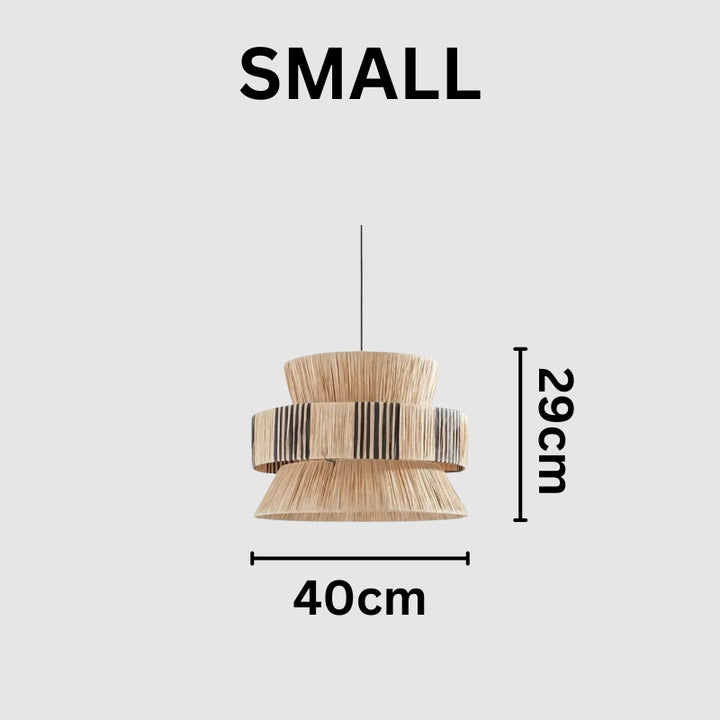 MIZU Natural Grass Vintage Kitchen Pendant Lamp