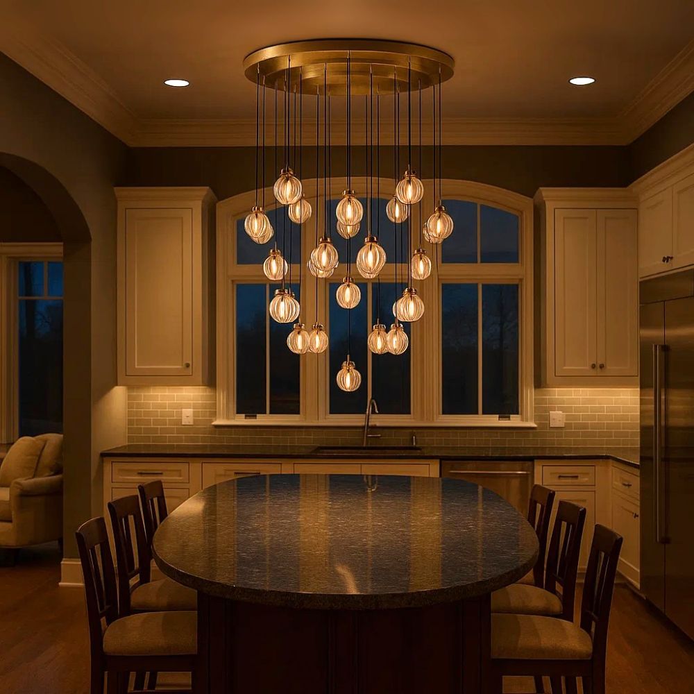 MONST Black and Gold Dining Room Lightingd