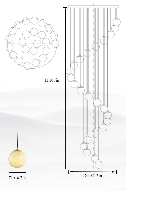 GOBE Marble Pendant Light