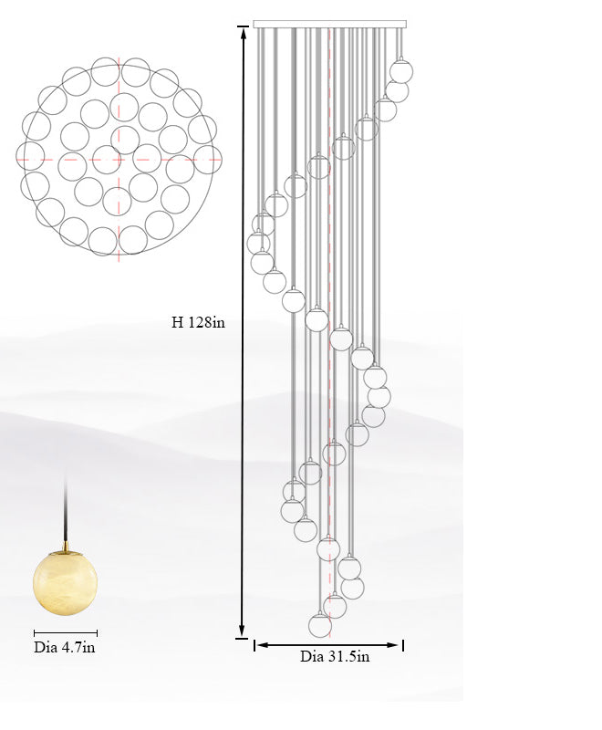 GOBE Marble Pendant Light