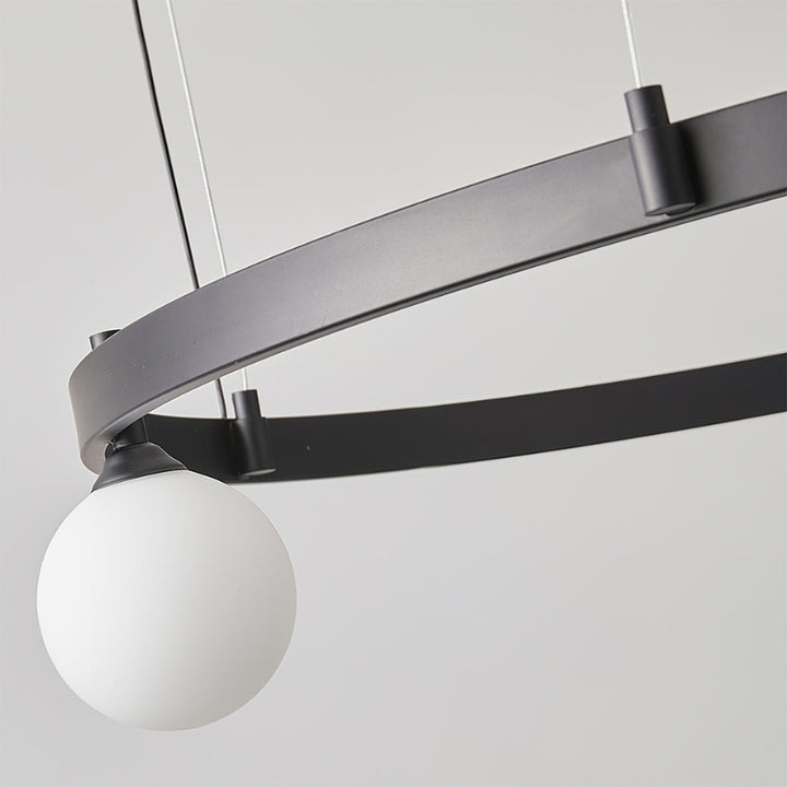 ROMANE Modern Black Round Statement Lighting Dining Rooms Chandelier