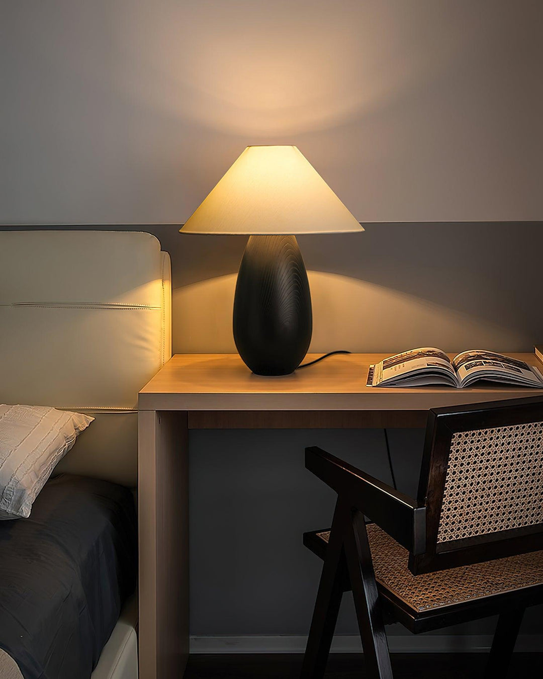 WONU Wood Table Lamp