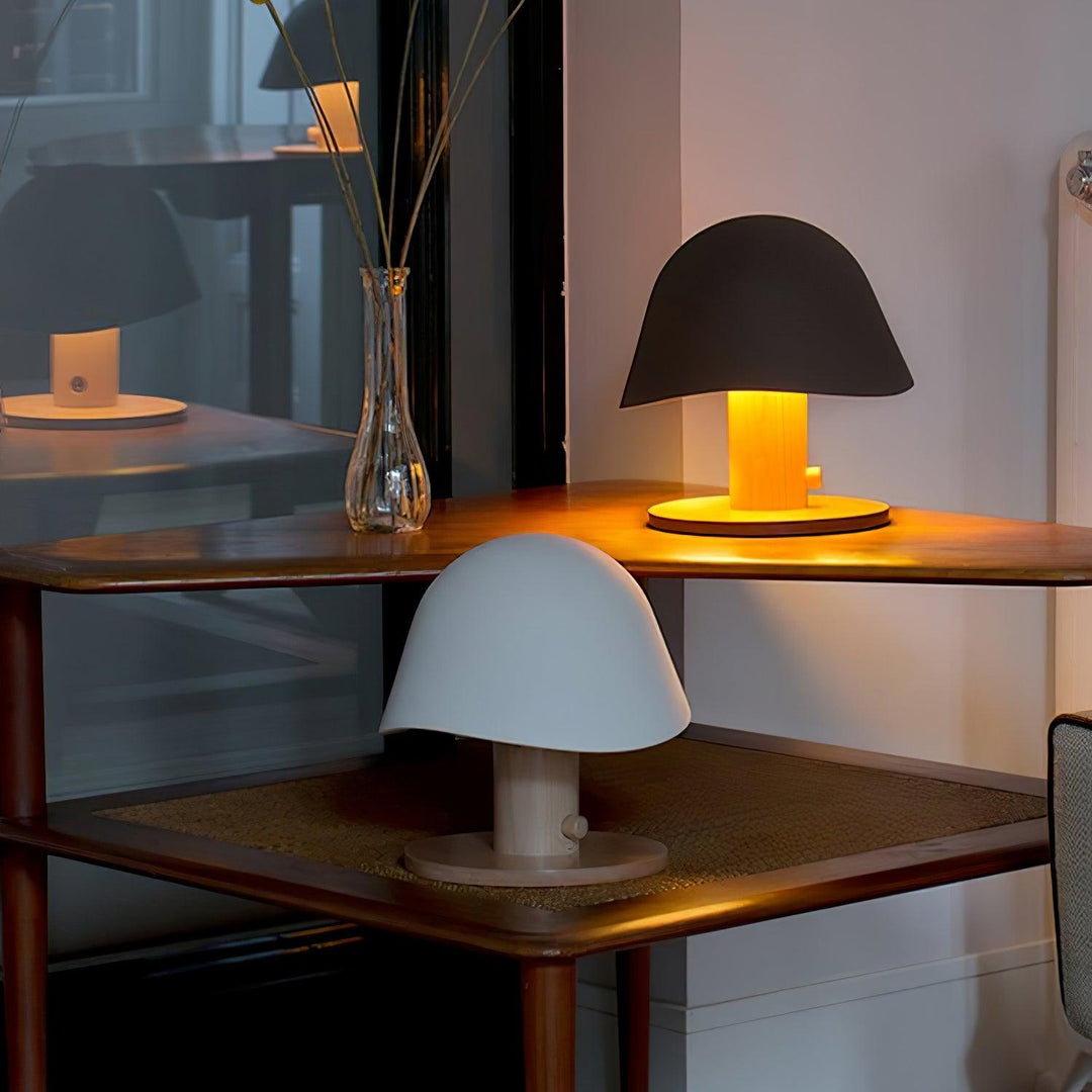 MARIO Hat Black and White Table Lamp