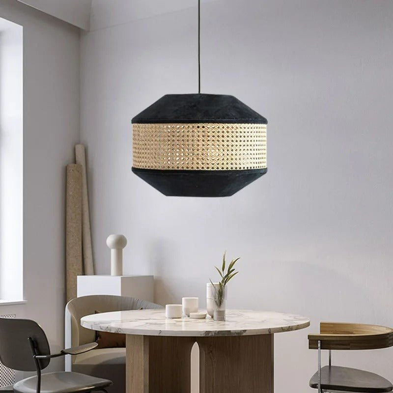NIDA Rattan Natural Texture Modern Nordic Pendant Light