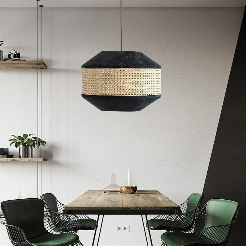 NIDA Rattan Natural Texture Modern Nordic Pendant Light