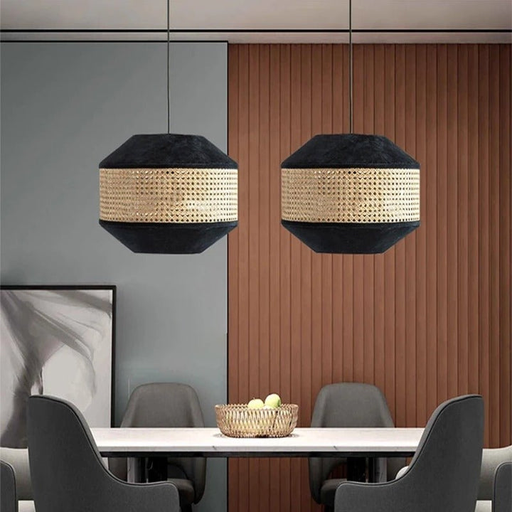 NIDA Rattan Natural Texture Modern Nordic Pendant Light