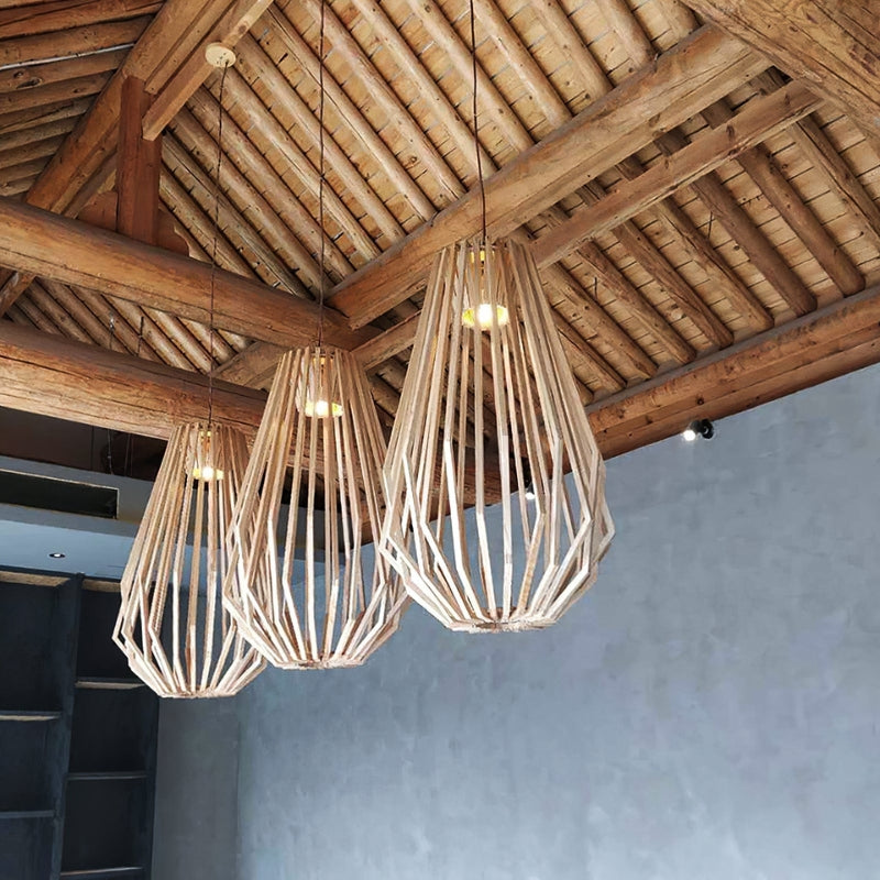 NISSA Wooden Creative LED Pendant Lamp