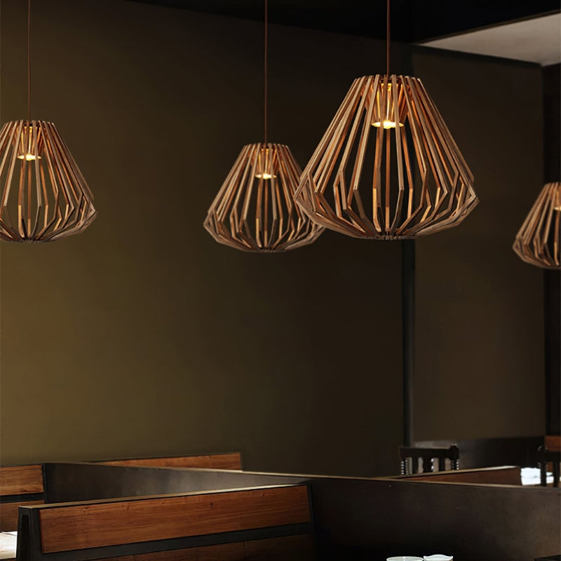 NISSA Wooden Creative LED Pendant Lamp