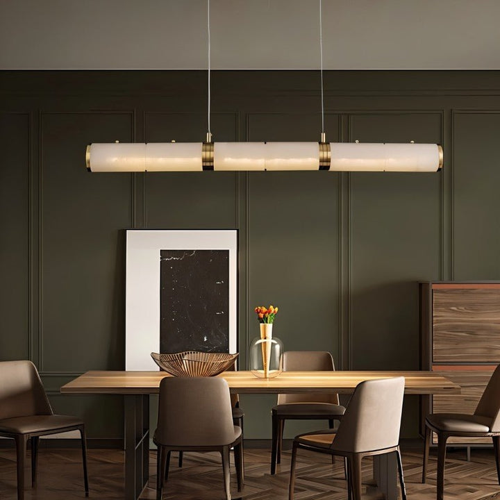 NOVA Linear Alabaster Modern Kitchen Chandelier