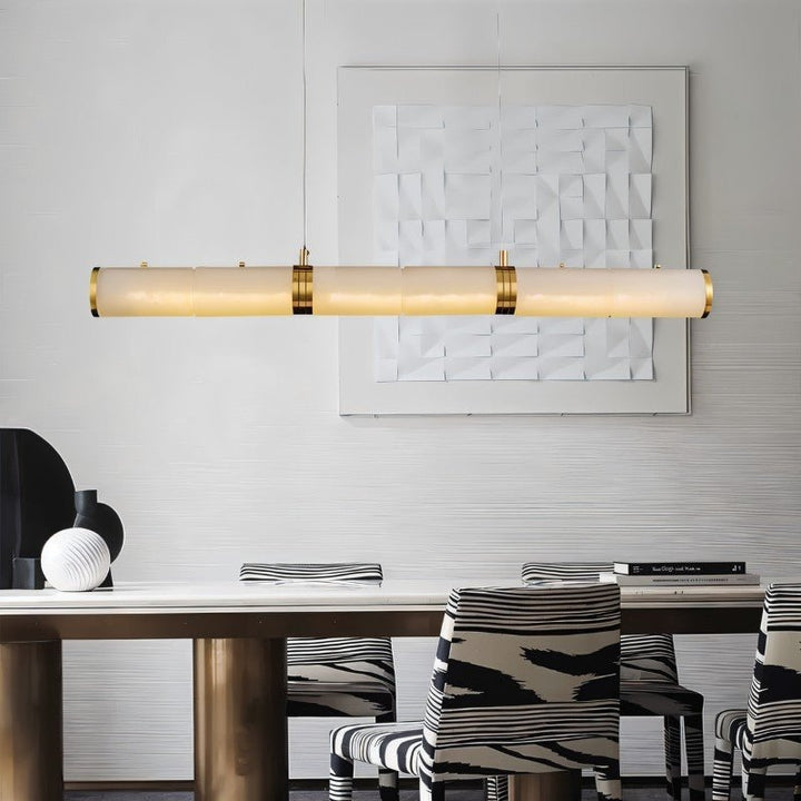 NOVA Linear Alabaster Modern Kitchen Chandelier