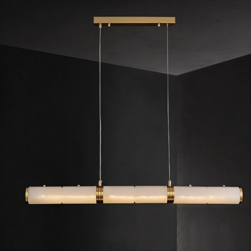 NOVA Linear Alabaster Modern Kitchen Chandelier