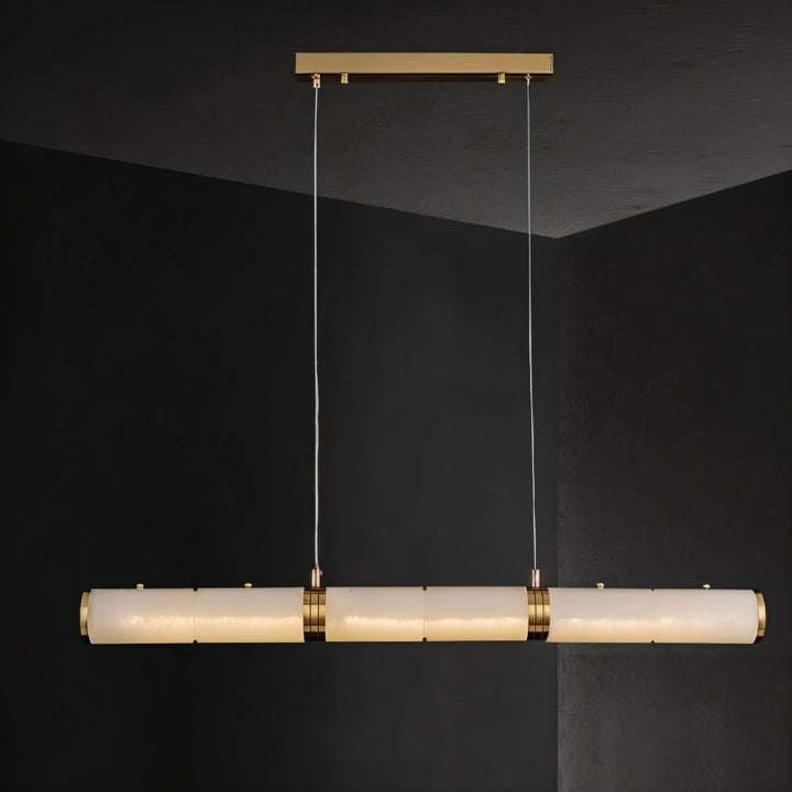 NOVA Linear Alabaster Modern Kitchen Chandelier