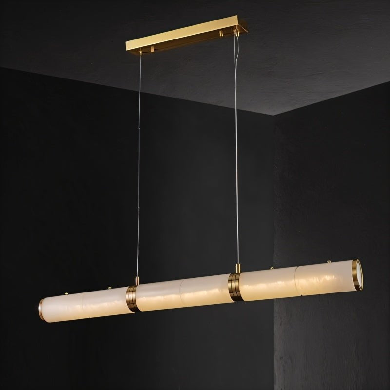 NOVA Linear Alabaster Modern Kitchen Chandelier