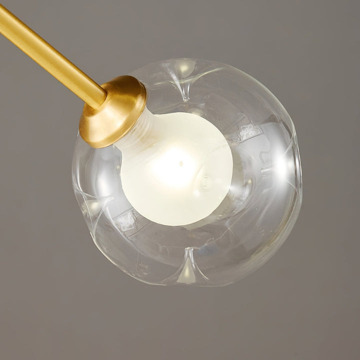 NYLAH Modern Brass Globe Contemporary Artistic Design Chandelier