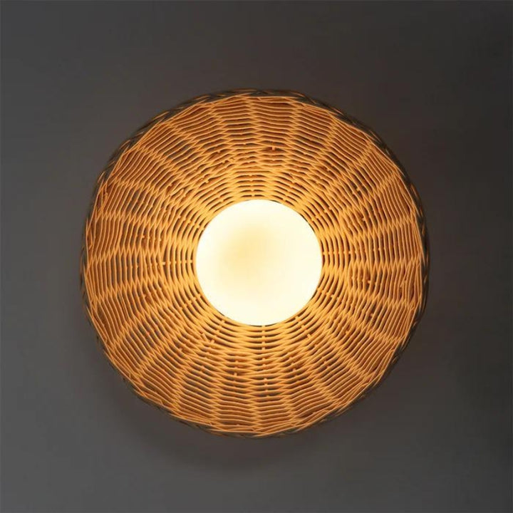 NYRA Rustic Bamboo Wall Lamp