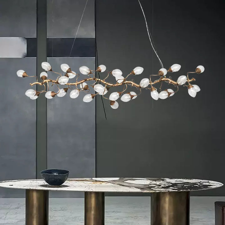 OLIVE Glass Branch Modern Chandelier