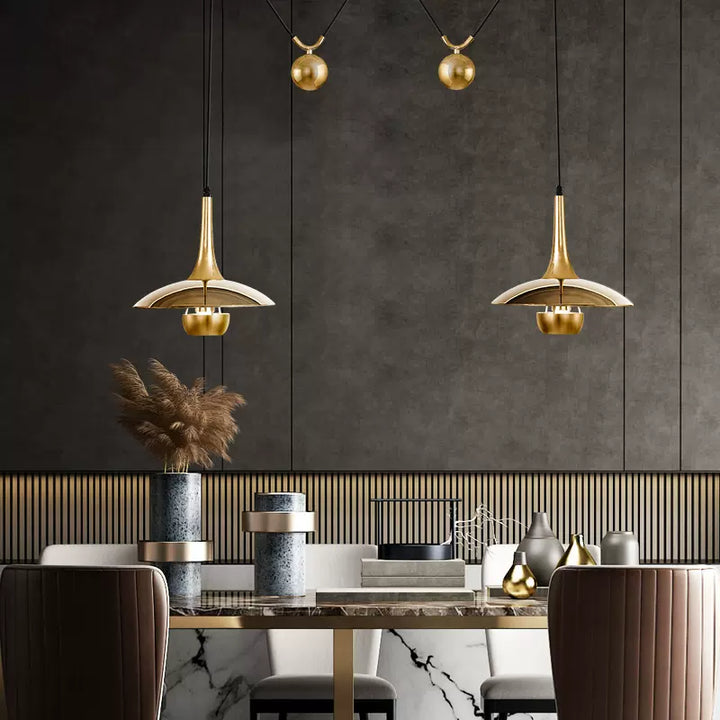 M-LINE Gold Pendant Light