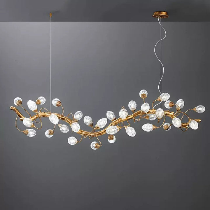 OLIVE Glass Branch Modern Chandelier