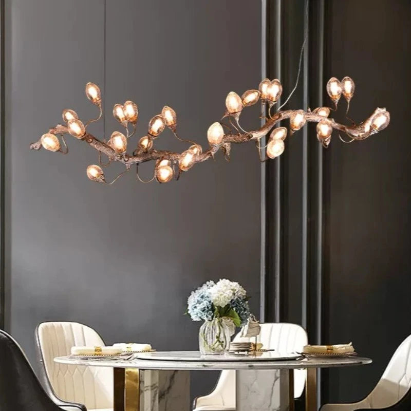 OLIVE Glass Branch Modern Chandelier