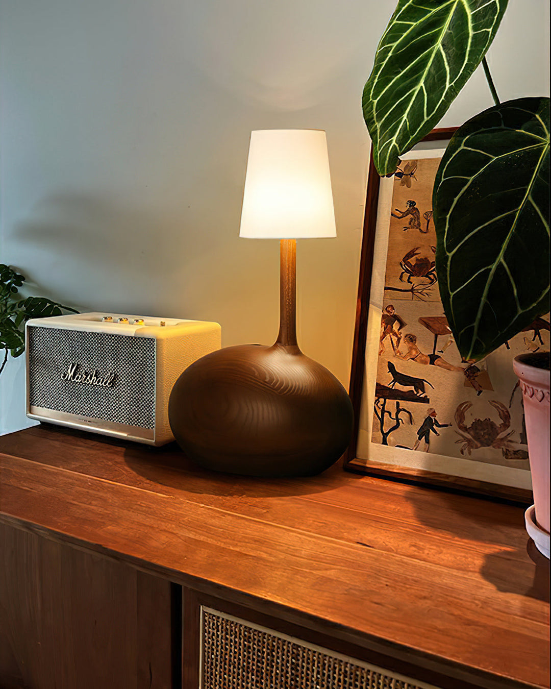 OMI Wooden Table Lamp