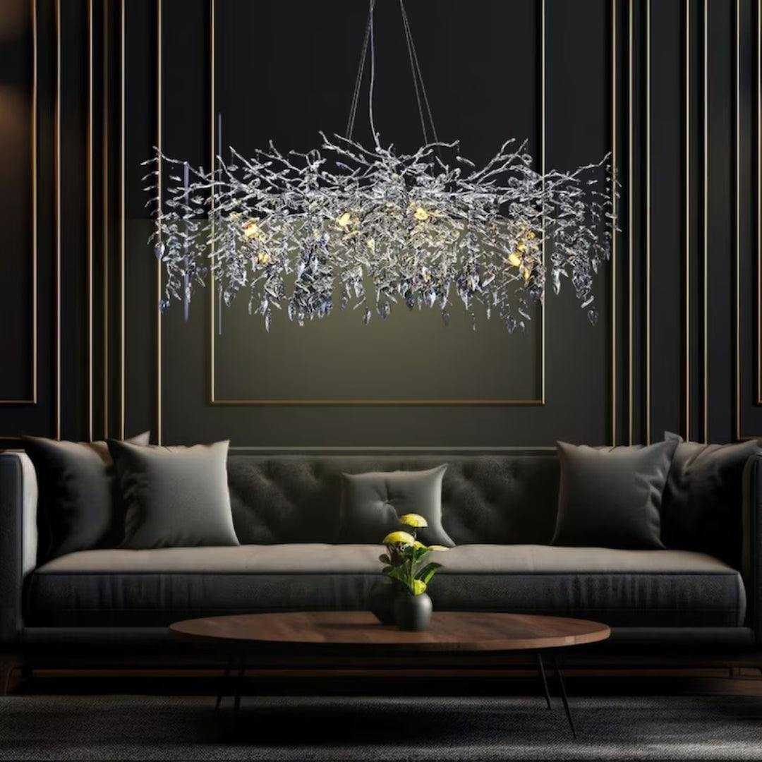 ROVANO Silver Branch Chandelier Lighting