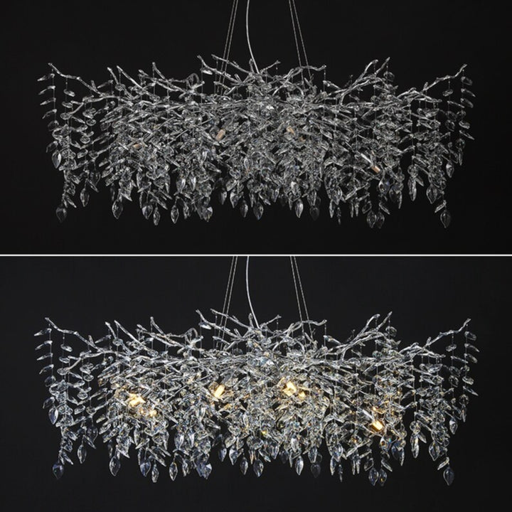 ROVANO Silver Branch Chandelier Lighting