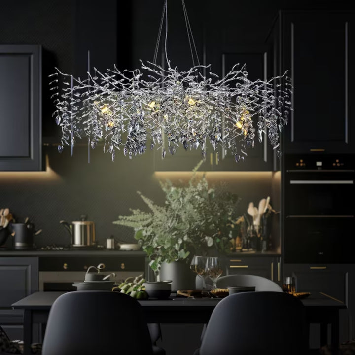 ROVANO Silver Branch Chandelier Lighting