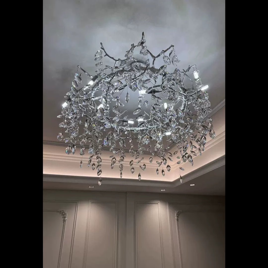 ROVANO Silver Branch Chandelier Lighting