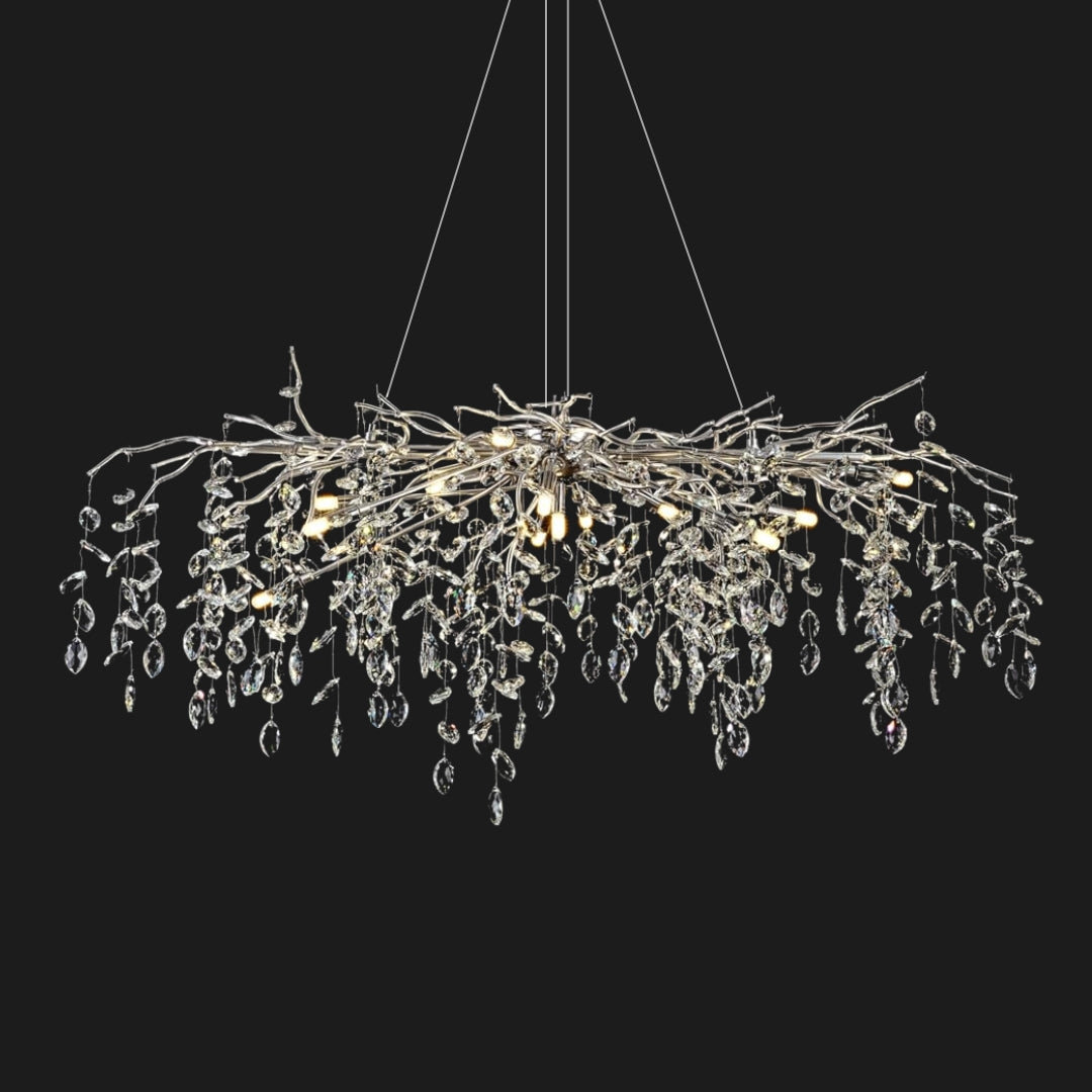 ROVANO Silver Branch Chandelier Lighting