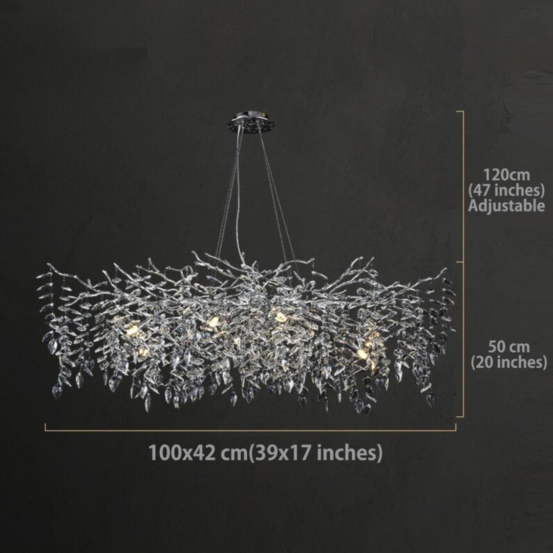 ROVANO Silver Branch Chandelier Lighting