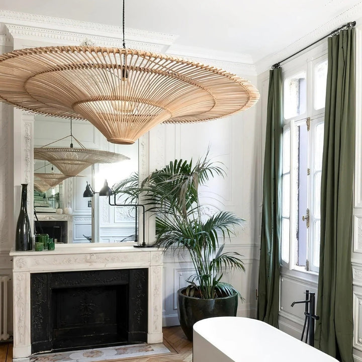 PAM High-Quality Bamboo Living Space Chandelier